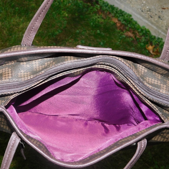 Franco Sarto Brown and Tan Tote Hand Bag - Picture 3 of 7